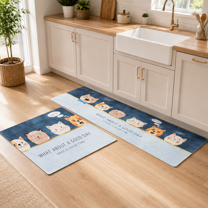 Cushioned Non-Slip Kitchen Mat Set