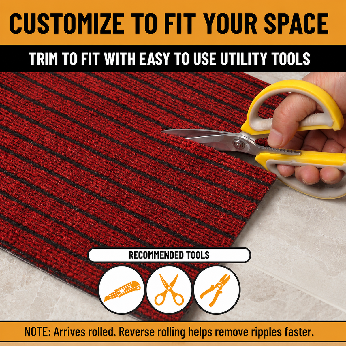 Ottomanson Non-Slip Entryway Rug