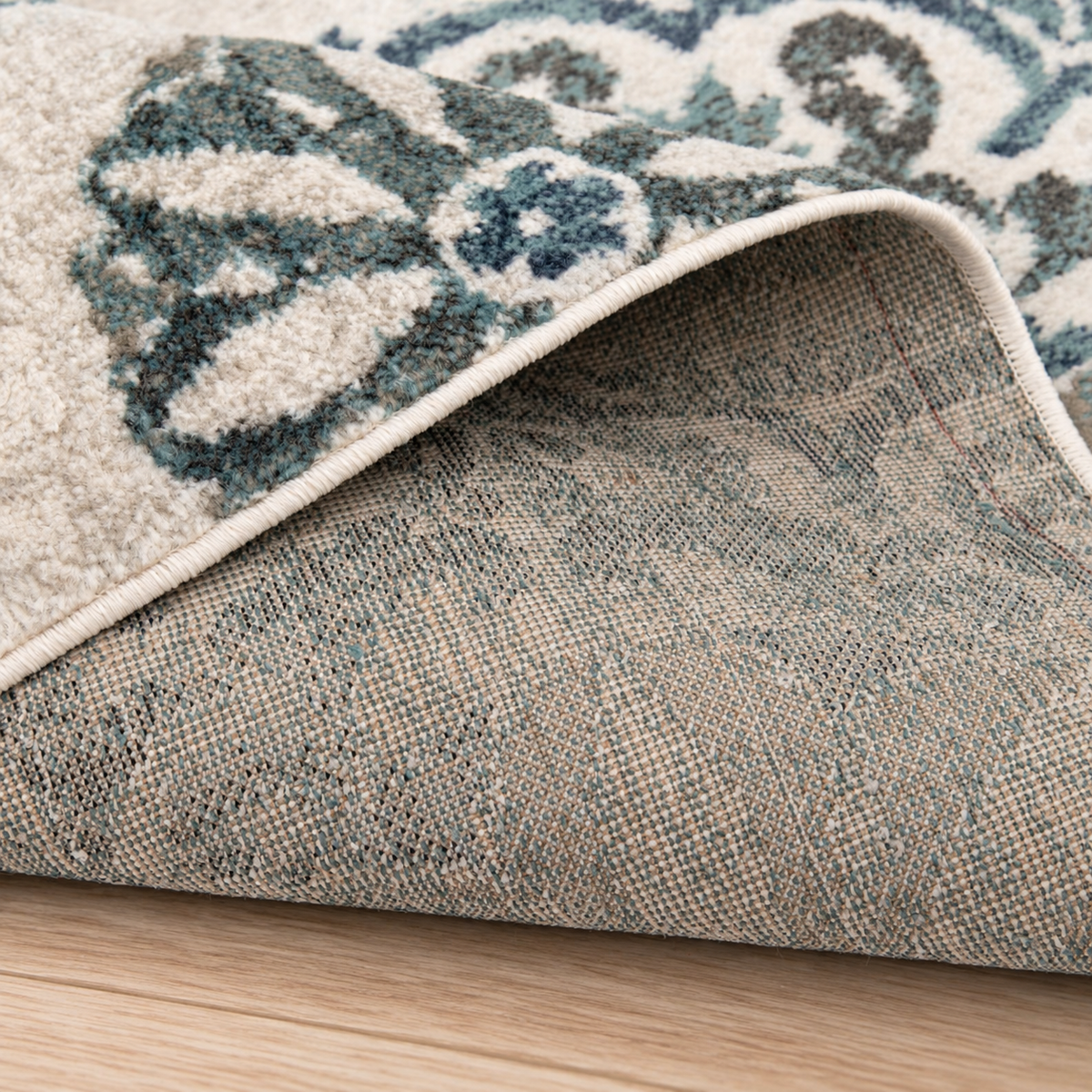 Teal Medallion Area Rug Set