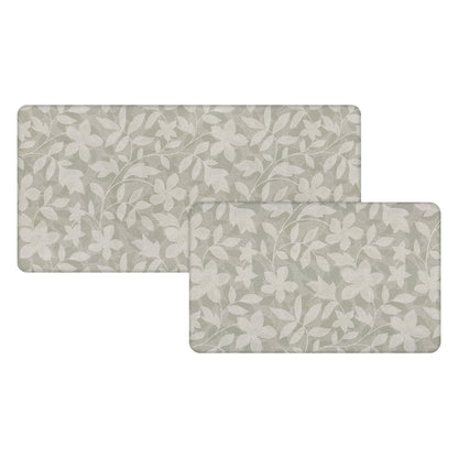 Apache Mills Cushion Comfort Multi-Color Floral Kitchen Anti-Fatigue Mat, 18" x 30" & 20" x 41", 2 pack