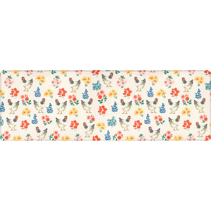Apache Mills Cushion Comfort Multi-Color Floral Kitchen Anti-Fatigue Mat, 18" x 30" & 20" x 41", 2 pack