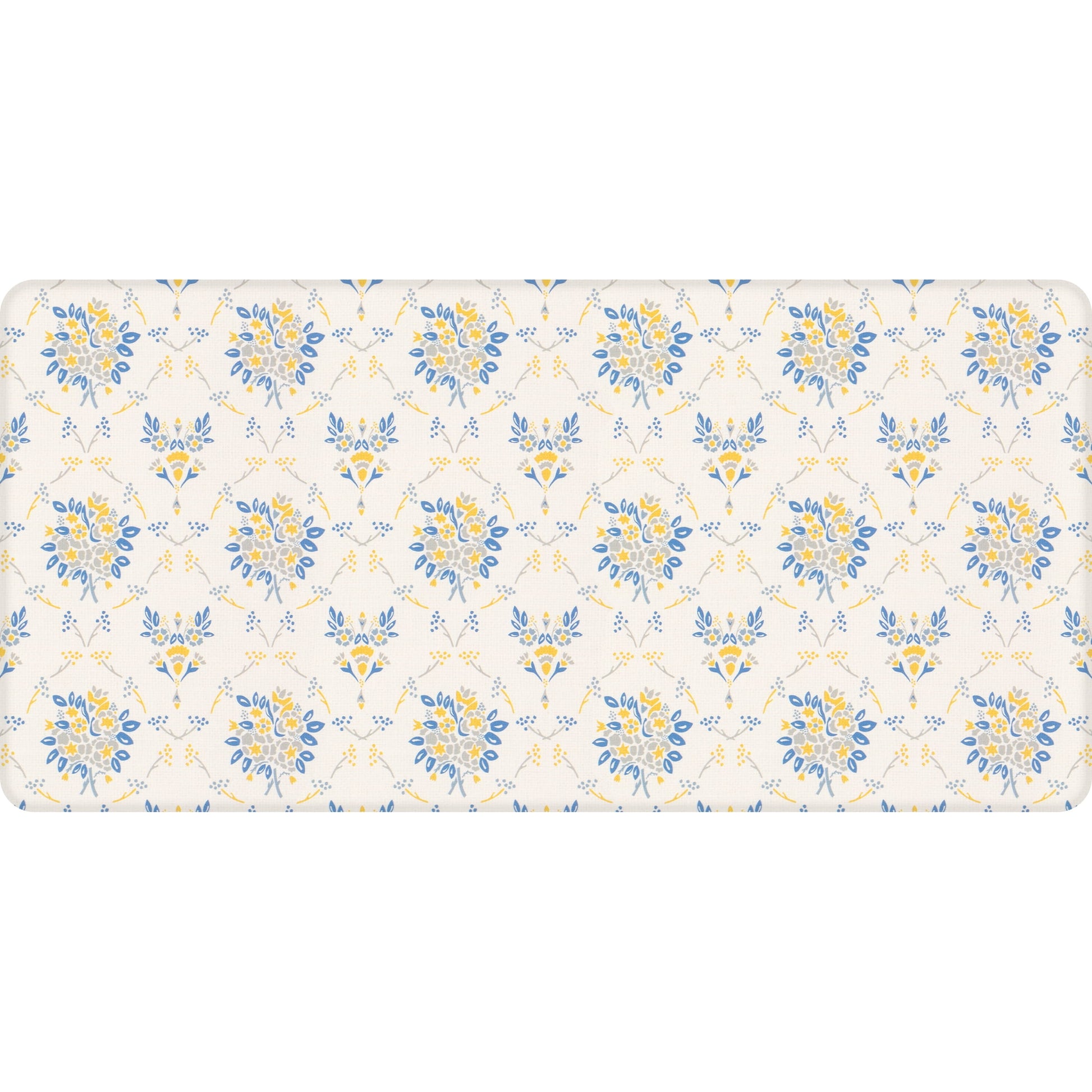 Apache Mills Cushion Comfort Multi-Color Floral Kitchen Anti-Fatigue Mat, 18" x 30" & 20" x 41", 2 pack