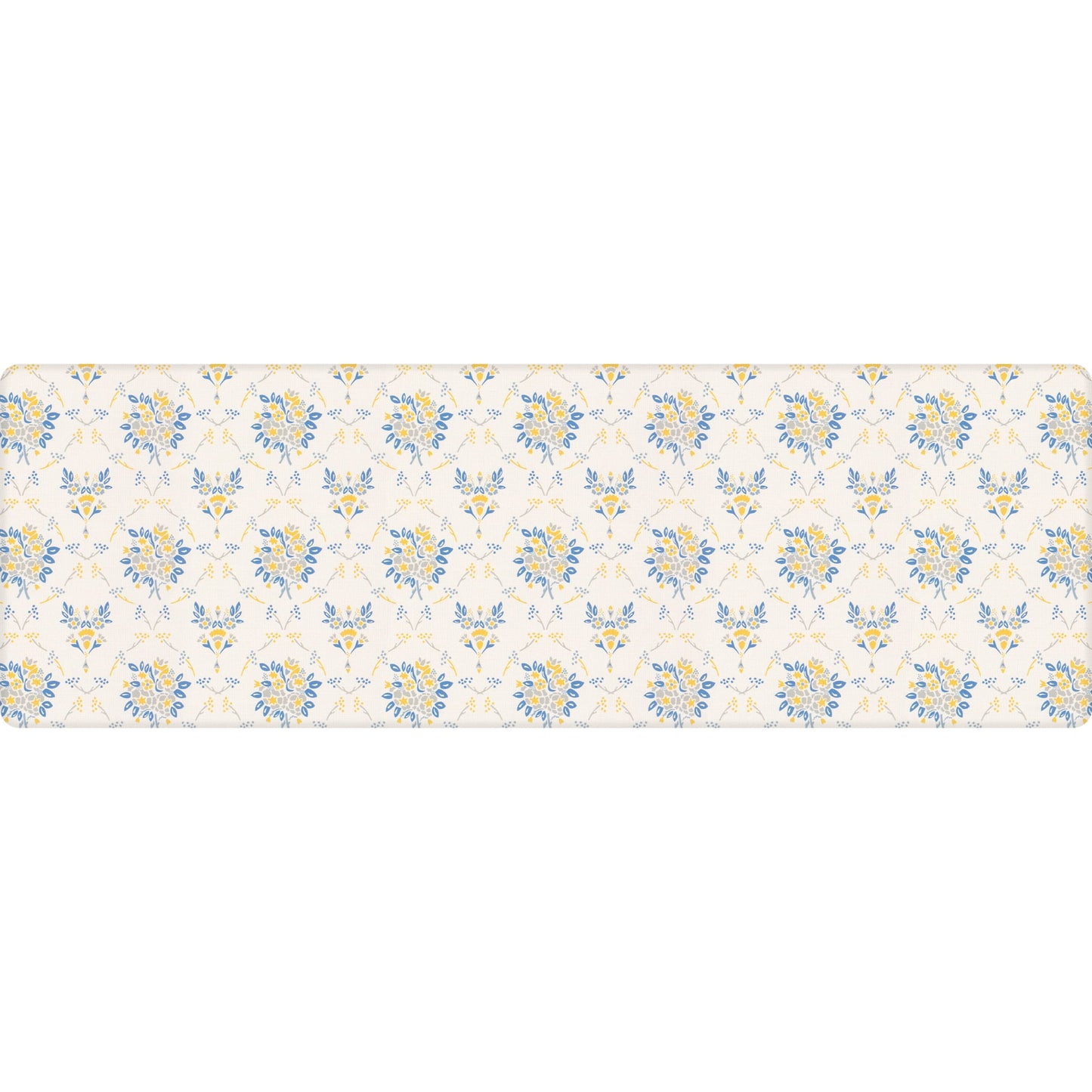 Apache Mills Cushion Comfort Multi-Color Floral Kitchen Anti-Fatigue Mat, 18" x 30" & 20" x 41", 2 pack