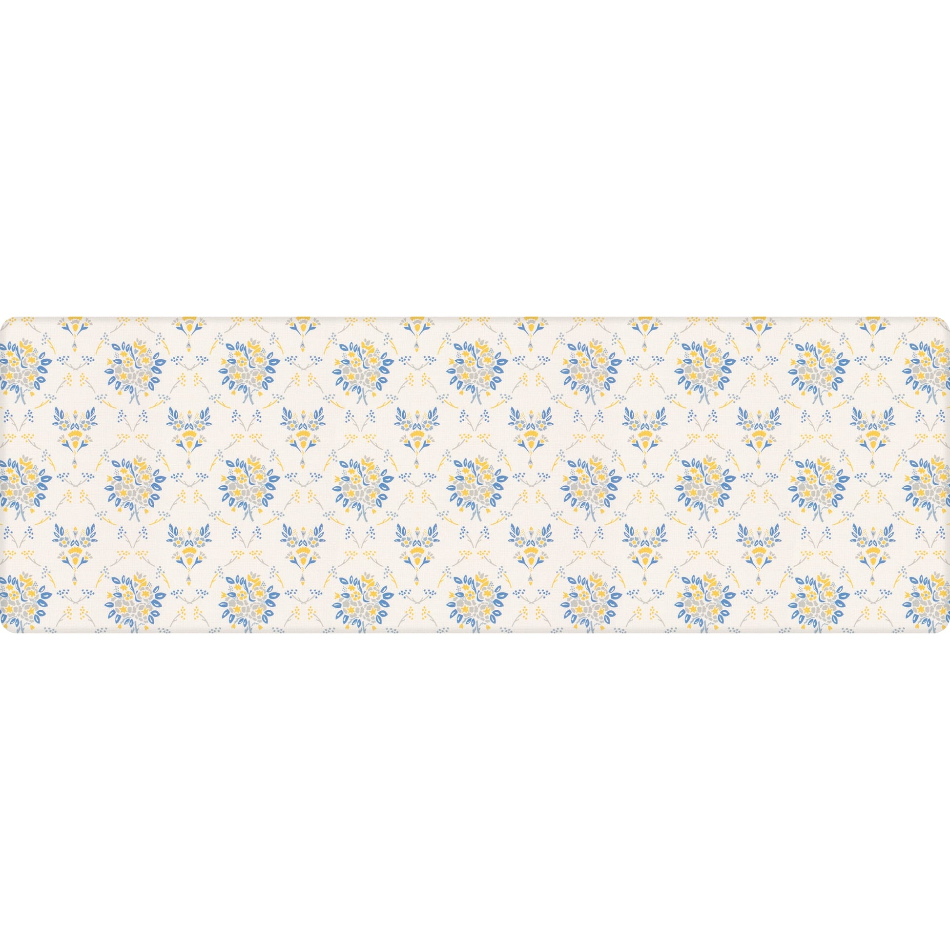 Apache Mills Cushion Comfort Multi-Color Floral Kitchen Anti-Fatigue Mat, 18" x 30" & 20" x 41", 2 pack
