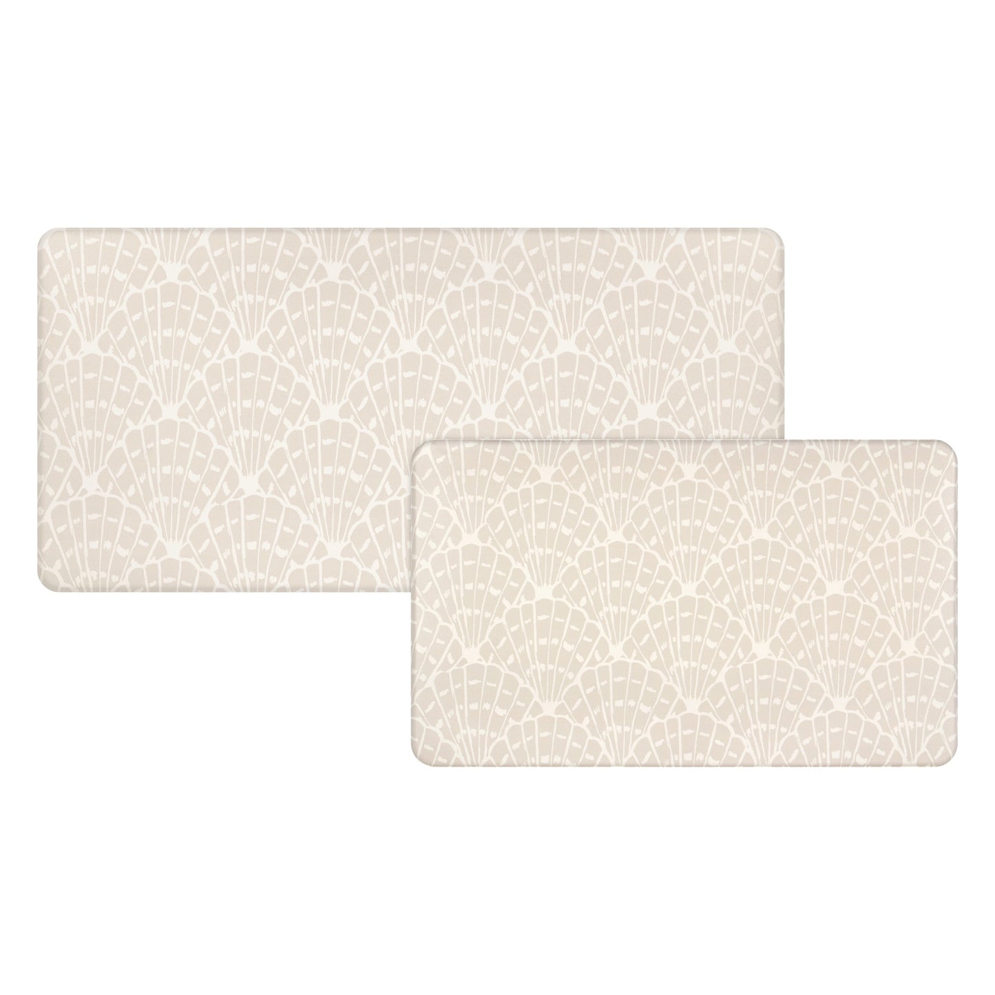 Apache Mills Cushion Comfort Multi-Color Floral Kitchen Anti-Fatigue Mat, 18" x 30" & 20" x 41", 2 pack
