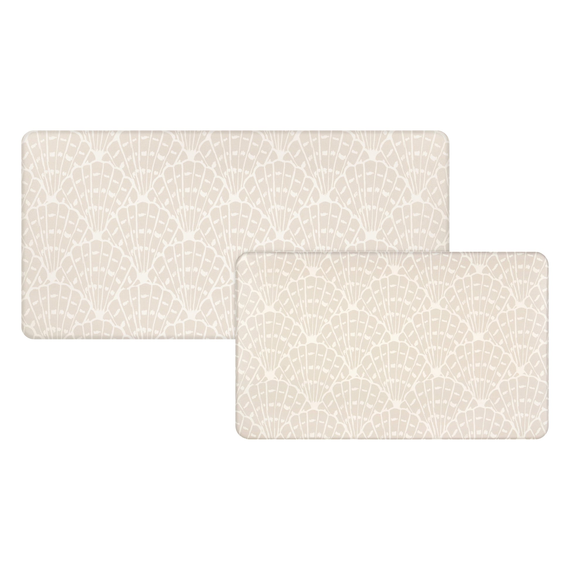 Apache Mills Cushion Comfort Multi-Color Floral Kitchen Anti-Fatigue Mat, 18" x 30" & 20" x 41", 2 pack