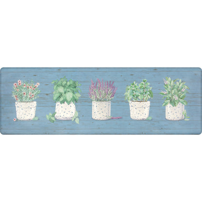 Apache Mills Cushion Comfort Multi-Color Floral Kitchen Anti-Fatigue Mat, 18" x 30" & 20" x 41", 2 pack